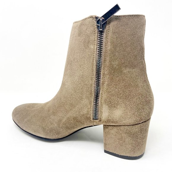 Thursday Boot Co Womens Taupe Paloma Handcrafted Suede Bootie - Picture 3 of 5